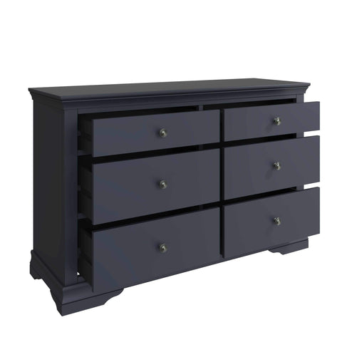 Swayne 6 Drawer Chest - Midnight Grey