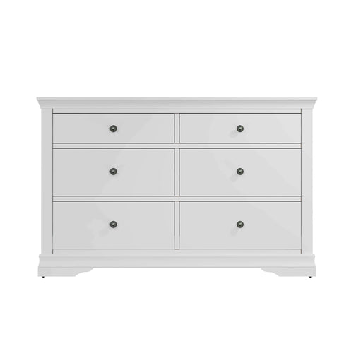 Swayne 6 Drawer Chest - White