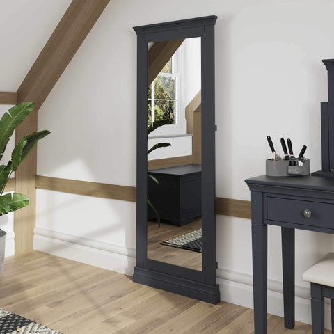 Swayne Cheval Mirror - Midnight Grey