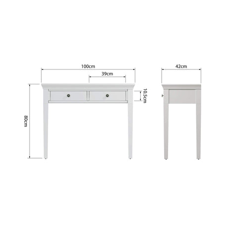 Swayne Dressing Table - White