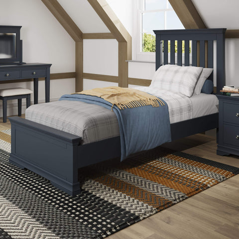 Swayne Single Bed - Midnight Grey