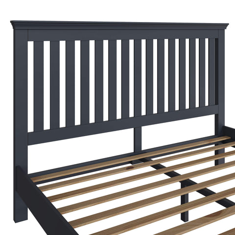 Swayne Super King Bed - Midnight Grey