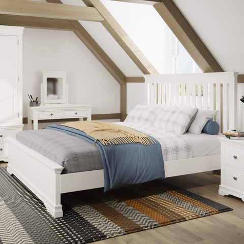 Swayne Super King Bed - White