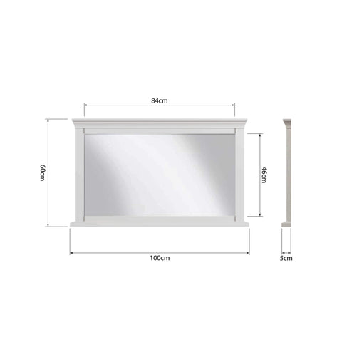 Swayne Wall Mirror - White
