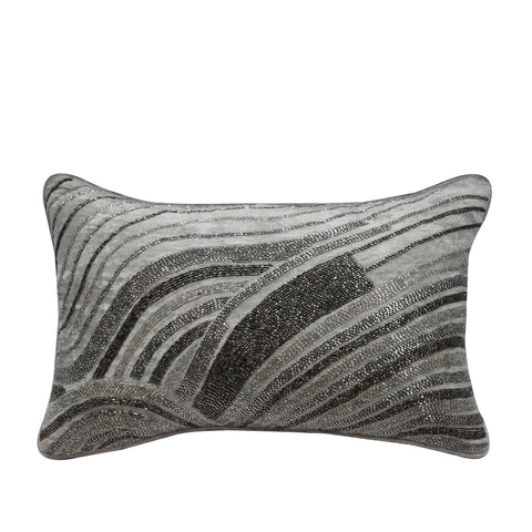20400-B_Hand_Embroidered_Grey_Velvet_Wave_Cushion_A