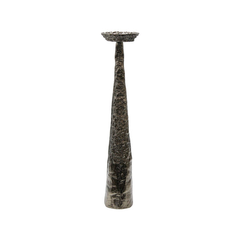 3197_Large_Aged_Brass_Aluminium_Pillar_Holder_A