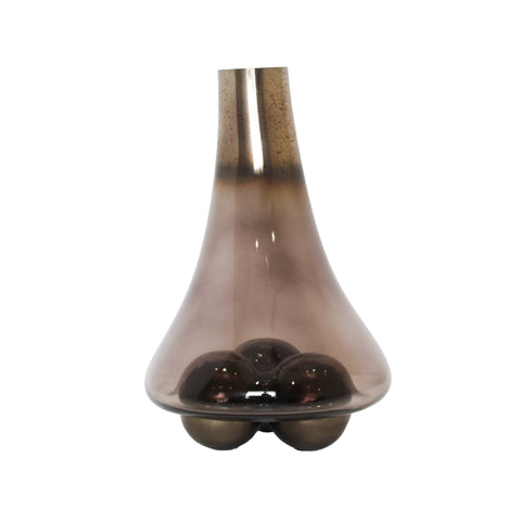 32152_Large_Shadow_Grey_Aged_BrassMolten_Glass_Vase_With_Aluminium_Base_A