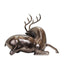 3527_Small_Antique_Nickel_Aluminium_Reindeer_Sculpture_C