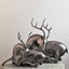 3528_Large_Antique_Nickel_Aluminium_Reindeer_Sculpture_F