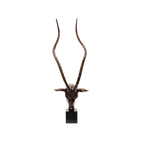 3606_Small_Windsor_Gloss_Aluminium_Deer_Sculpture_With_Granite_Base_B