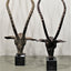 3607_Large_Mahogany_Patina_Aluminium_Deer_Sculpture_With_Granite_Base_H