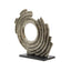3666_Aged_Brass_Black_Base_Aluminium_Round_Sculpture_1_C