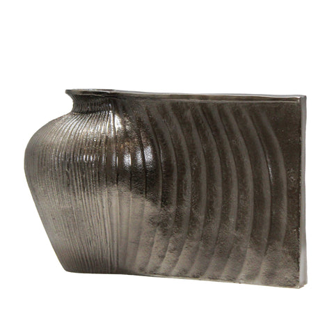 3701_Long_Ribbed_Aged_Brass_Aluminium_Vase_B