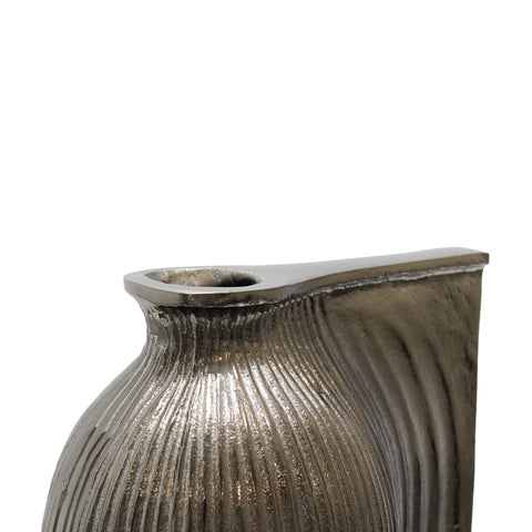 3702_Ribbed_Aged_Brass_Aluminium_Vase_Small_D