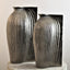 3702_Ribbed_Aged_Brass_Aluminium_Vase_Small_F