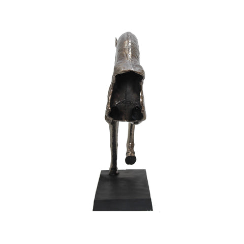 3727_Antique_Nickel_Black_Aluminium_Horse_Sculpture_C