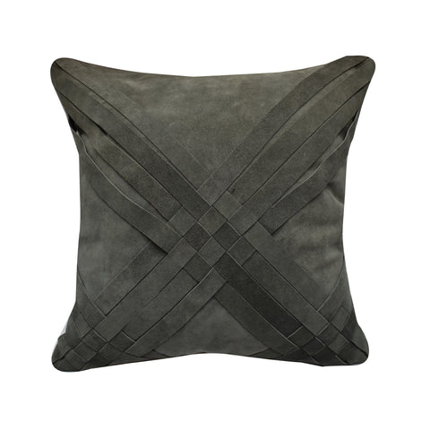 40611-F_Square_Grey_Suede_Leather_Cushion_A