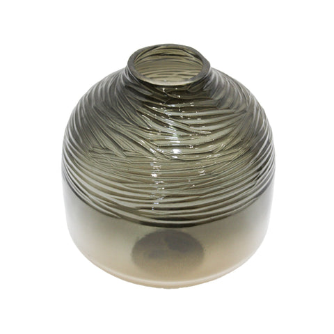 51896_Small_Forest_Brown_Ombre_Blown_Glass_and_Hand_Carved_Vase_B