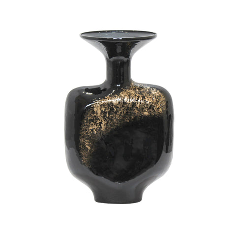 52530_Large_Midnight_Gold_Blown_Glass_Vase_With_Enamel_B