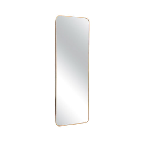 AL21003-S- Small Gold Framed Curved Rectangular Mirror 2