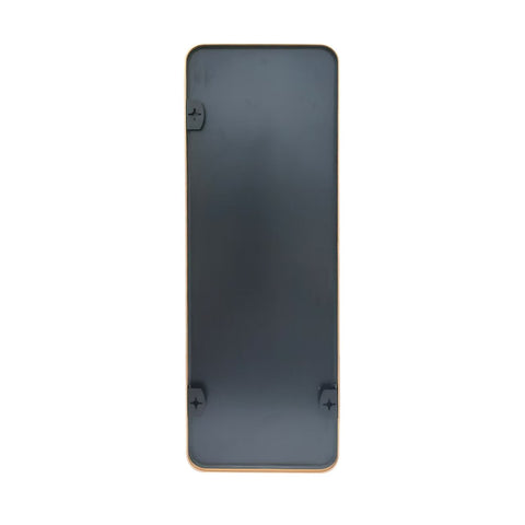 AL21003-S- Small Gold Framed Curved Rectangular Mirror 3