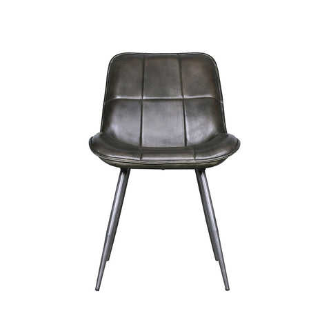 Aiden Leather Chair - Charcoal