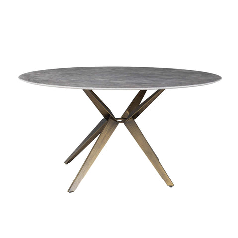 Avani - 1.5m Round Dining Table - Grey Marble - Mint