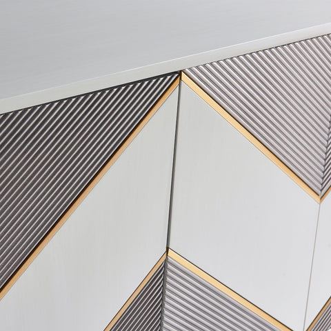 DG_20334_Grey_and_Dark_Nickle_Chevron_4_Door_Sideboard_F