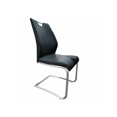 Detroit Dining Chair Black/Chrome