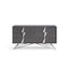 Divano - Dresser with Silver Design Detail + Glass