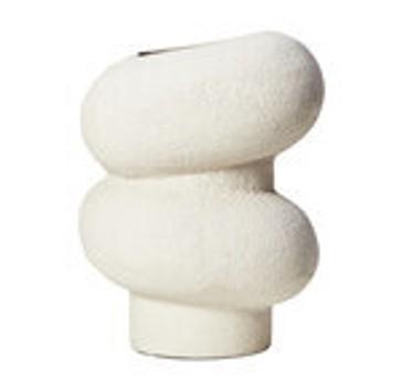 Dunas Small White Bubble Vase