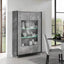 Elegante - Glass Cabinet 2 Doors with LED