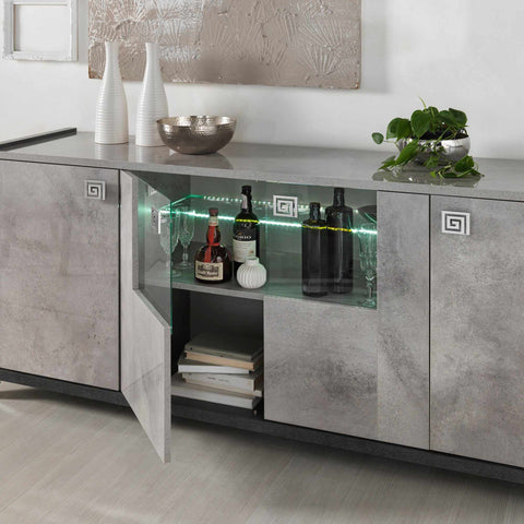 Elegante - 4 Door Sideboard with LED