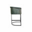 Ethan Leather Bar Stool - Olive
