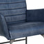 Ezra Leather Chair - Blue