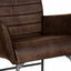 Ezra Leather Chair - Brown