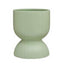 Fia Sage Ribbed Ceramic Planter