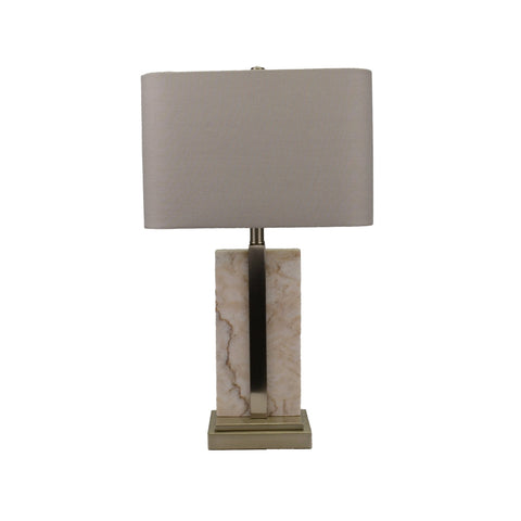 GL52538O_MB_Marble_and_Nickle_Lamp_with_Grey_Shade_A