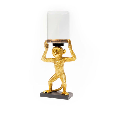 Gold Monkey with cylinder on Head