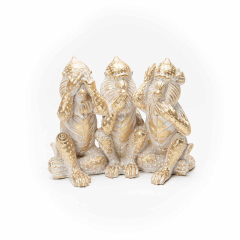 Gold Wise Monkey Set