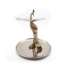 Gold Peacock Cake Stand