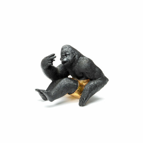 Gorilla with Gold Shorts