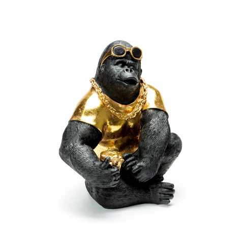 Gorilla with Gold T-shirt and sunglasses