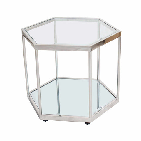 Icon - Side Table - Shining Silver