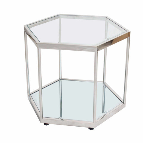 Icon - Side Table - Shining Silver