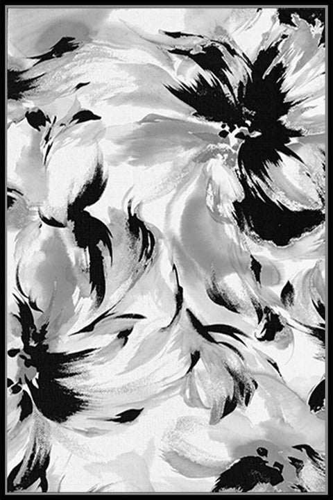 80X120 LARGE BLOSSOM WITH FOIL AND HANDPAINT EFFECT