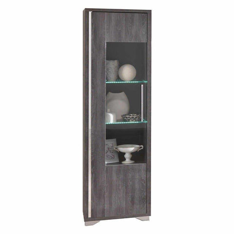 Lusso - Glass Cabinet 1 Left Door with LED