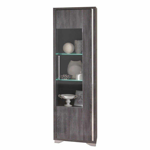 Lusso - Glass Cabinet 1 Right Door with LED