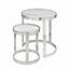 Mia - Side Table - Shining Silver - Mint
