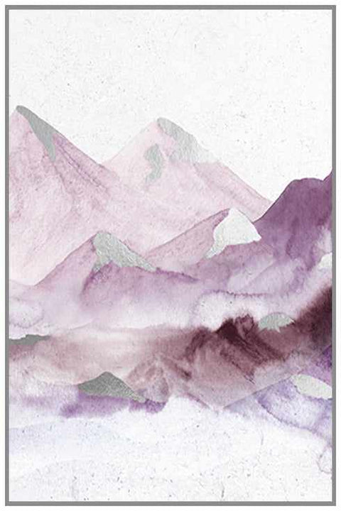 80X120 MOUNTAINS 2 WITH FOIL AND GEL HANDPAINT